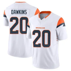Youth Brian Dawkins Denver Broncos No.20 Limited Vapor F.U.S.E. Jersey - White
