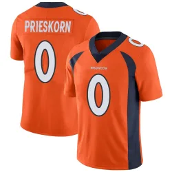 Youth Caden Prieskorn Denver Broncos No.0 Limited Team Color Vapor Untouchable Jersey - Orange