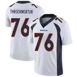 Youth Calvin Throckmorton Denver Broncos No.76 Limited Vapor Untouchable Jersey - White