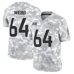 Youth Clay Webb Denver Broncos No.64 Limited 2024 Salute to Service Jersey - Arctic Camo