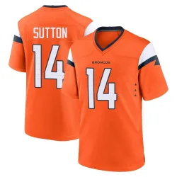Youth Courtland Sutton Denver Broncos No.14 Game Jersey - Orange