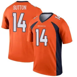 Youth Courtland Sutton Denver Broncos No.14 Legend Jersey - Orange