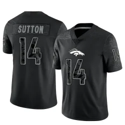 Youth Courtland Sutton Denver Broncos No.14 Limited Reflective Jersey - Black