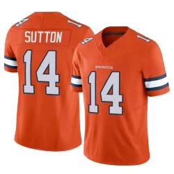 Youth Courtland Sutton Denver Broncos No.14 Limited Vapor F.U.S.E. Jersey - Orange