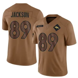 Youth Courtney Jackson Denver Broncos No.89 Limited 2023 Salute To Service Jersey - Brown
