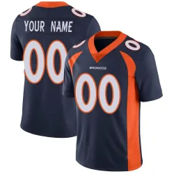 Youth Custom Denver Broncos No.00 Limited Vapor Untouchable Jersey - Navy