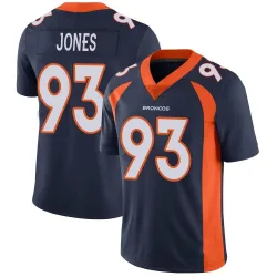 Youth D.J. Jones Denver Broncos No.93 Limited Vapor Untouchable Jersey - Navy