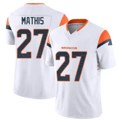 Youth Damarri Mathis Denver Broncos No.27 Limited Vapor F.U.S.E. Jersey - White