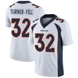 Youth Delarrin Turner-Yell Denver Broncos No.32 Limited Vapor Untouchable Jersey - White