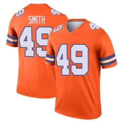 Youth Dennis Smith Denver Broncos No.49 Legend Alternate Mile High Collection 1977 Throwback Jersey - Orange