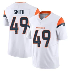 Youth Dennis Smith Denver Broncos No.49 Limited Vapor F.U.S.E. Jersey - White