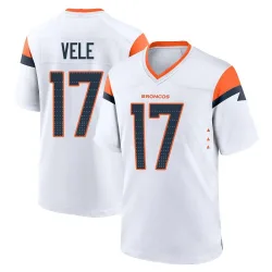 Youth Devaughn Vele Denver Broncos No.17 Game 2nd Jersey - White