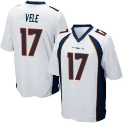 Youth Devaughn Vele Denver Broncos No.17 Game Jersey - White