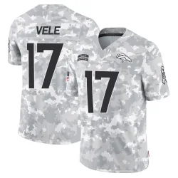 Youth Devaughn Vele Denver Broncos No.17 Limited 2024 Salute to Service Jersey - Arctic Camo