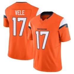 Youth Devaughn Vele Denver Broncos No.17 Limited Vapor F.U.S.E. 2nd Jersey - Orange