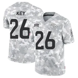 Youth Devon Key Denver Broncos No.26 Limited 2024 Salute to Service Jersey - Arctic Camo