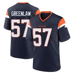 Youth Dre Greenlaw Denver Broncos No.57 Game Alternate Jersey - Navy