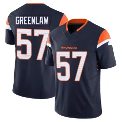 Youth Dre Greenlaw Denver Broncos No.57 Limited Alternate Vapor F.U.S.E. Jersey - Navy