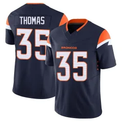 Youth Dymonte Thomas Denver Broncos No.35 Limited Alternate Vapor F.U.S.E. Jersey - Navy