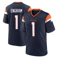 Youth Evan Engram Denver Broncos No.1 Game Alternate Jersey - Navy