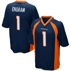 Youth Evan Engram Denver Broncos No.1 Game Alternate Jersey - Navy Blue