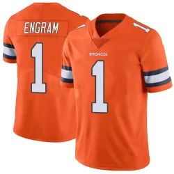 Youth Evan Engram Denver Broncos No.1 Limited Color Rush Vapor Untouchable Jersey - Orange
