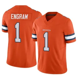Youth Evan Engram Denver Broncos No.1 Limited Vapor F.U.S.E. Jersey - Orange