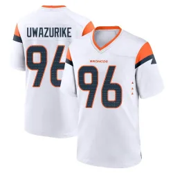 Youth Eyioma Uwazurike Denver Broncos No.96 Game 2nd Jersey - White