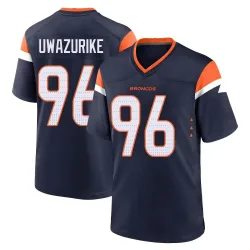 Youth Eyioma Uwazurike Denver Broncos No.96 Game Alternate Jersey - Navy
