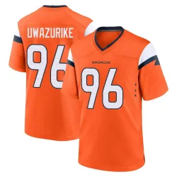 Youth Eyioma Uwazurike Denver Broncos No.96 Game Jersey - Orange