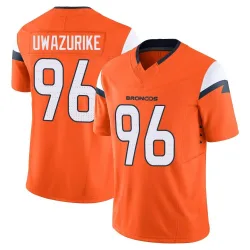 Youth Eyioma Uwazurike Denver Broncos No.96 Limited Vapor F.U.S.E. 2nd Jersey - Orange