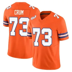 Youth Frank Crum Denver Broncos No.73 Limited Alternate Vapor F.U.S.E. Mile High Collection 1977 Throwback Jersey - Orange