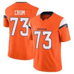 Youth Frank Crum Denver Broncos No.73 Limited Vapor F.U.S.E. 2nd Jersey - Orange