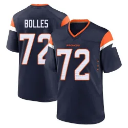 Youth Garett Bolles Denver Broncos No.72 Game Alternate Jersey - Navy