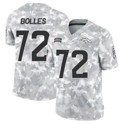 Youth Garett Bolles Denver Broncos No.72 Limited 2024 Salute to Service Jersey - Arctic Camo