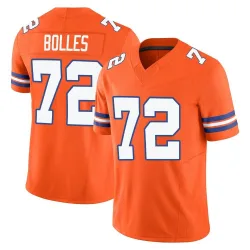 Youth Garett Bolles Denver Broncos No.72 Limited Alternate Vapor F.U.S.E. Mile High Collection 1977 Throwback Jersey - Orange