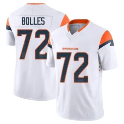 Youth Garett Bolles Denver Broncos No.72 Limited Vapor F.U.S.E. Jersey - White