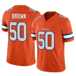 Youth JB Brown Denver Broncos No.50 Limited Vapor F.U.S.E. Jersey - Orange
