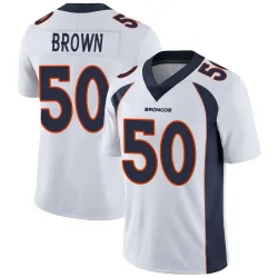 Youth JB Brown Denver Broncos No.50 Limited Vapor Untouchable Jersey - White