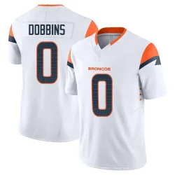 Youth J.K. Dobbins Denver Broncos No.0 Limited Vapor F.U.S.E. Jersey - White