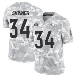 Youth JL Skinner Denver Broncos No.34 Limited 2024 Salute to Service Jersey - Arctic Camo