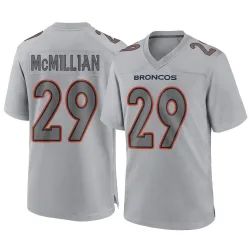 Youth Ja'Quan McMillian Denver Broncos No.29 Game Atmosphere Fashion Jersey - Gray