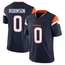 Youth Jaden Robinson Denver Broncos No.0 Limited Alternate Vapor F.U.S.E. Jersey - Navy
