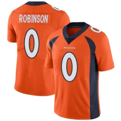 Youth Jaden Robinson Denver Broncos No.0 Limited Team Color Vapor Untouchable Jersey - Orange