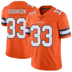 Youth Jaden Robinson Denver Broncos No.33 Limited Color Rush Vapor Untouchable Jersey - Orange