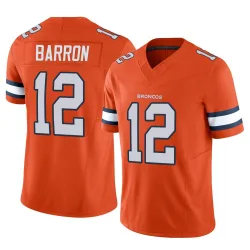 Youth Jahdae Barron Denver Broncos No.12 Limited Vapor F.U.S.E. Jersey - Orange