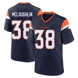 Youth Jaleel McLaughlin Denver Broncos No.38 Game Alternate Jersey - Navy