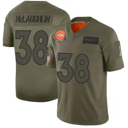 Youth Jaleel McLaughlin Denver Broncos No.38 Limited 2019 Salute to Service Jersey - Camo