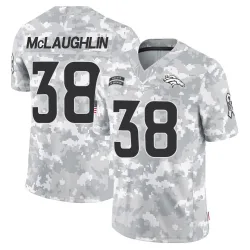 Youth Jaleel McLaughlin Denver Broncos No.38 Limited 2024 Salute to Service Jersey - Arctic Camo
