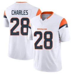 Youth Jamaal Charles Denver Broncos No.28 Limited Vapor F.U.S.E. Jersey - White